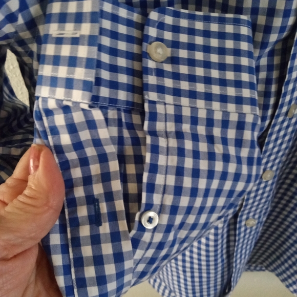 VINEYARD VINES Tucker Classic Fit Blue Check Shirt | M - Picture 5 of 7